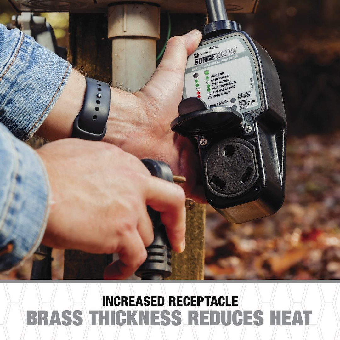 Product of SouthWire Corp. 44280 120 Volt 30 Amp Surge Protector