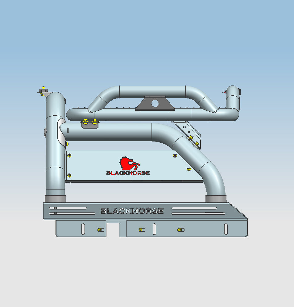 Product of Black Horse Offroad ATRB9BK Tube Powder Coated Steel Truck Bed Bar