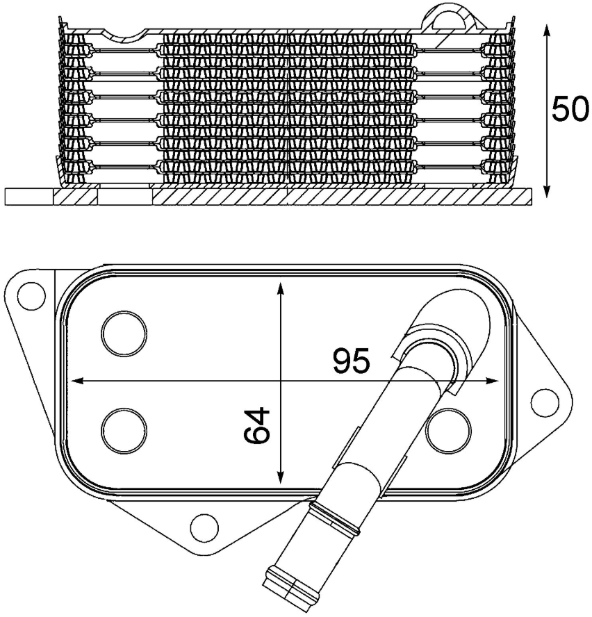 Mahle/ Clevite Clc 12 001s Fluid Cooler||clc 12 001s.Png||85||m25clc12001s||1693967