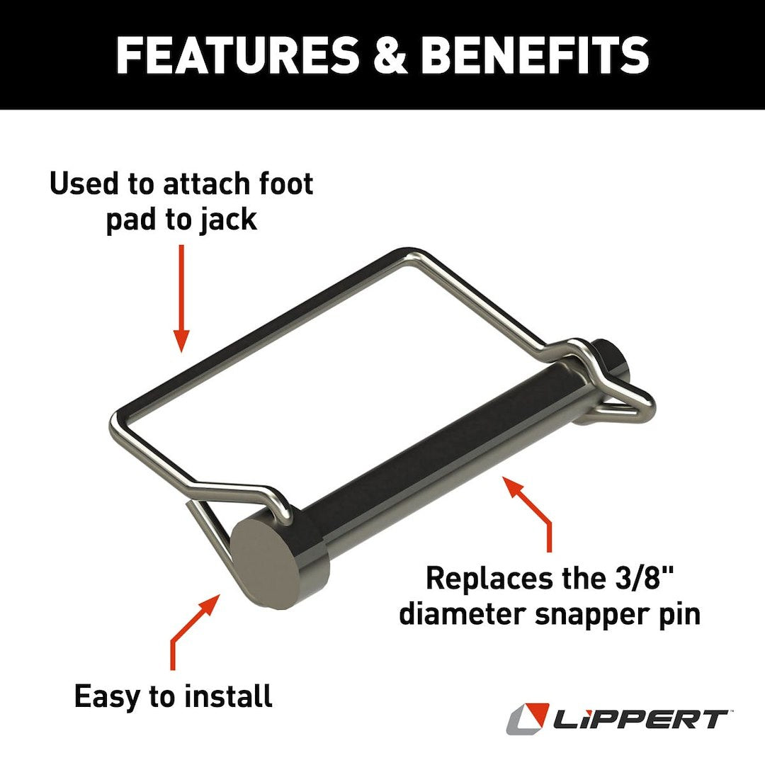 Product of Lippert Components 225598 Trailer Coupler Safety Pin Clip