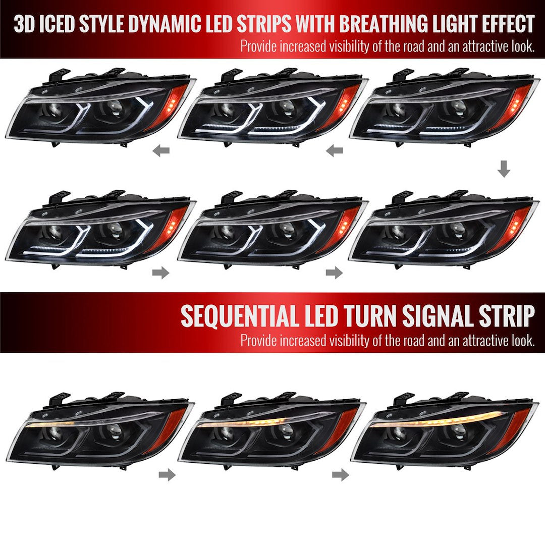 Spec-D Tuning 2lhp-E9005jm-G2-Rs Headlight Assembly||2lhp-E9005jm-G2-Rs_1.Jpg||86||sdt9005jmg2rs||1573994