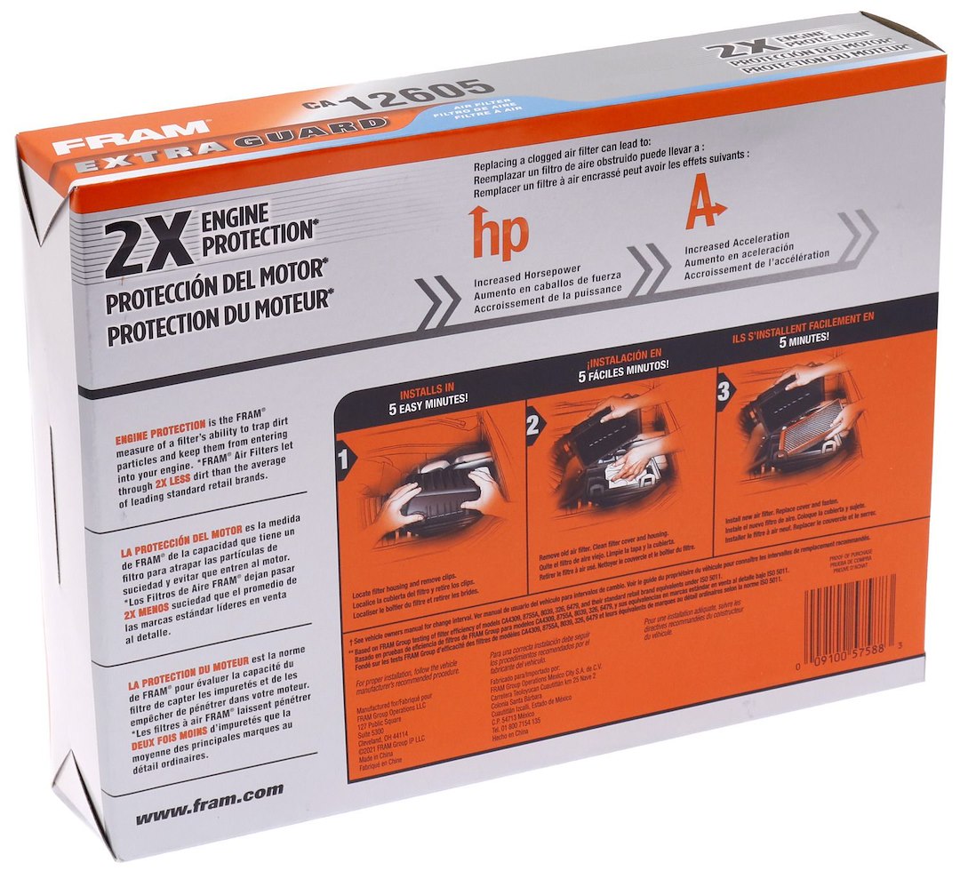 Fram Filter Ca12605 Air Filter||||90||f24ca12605||2017972