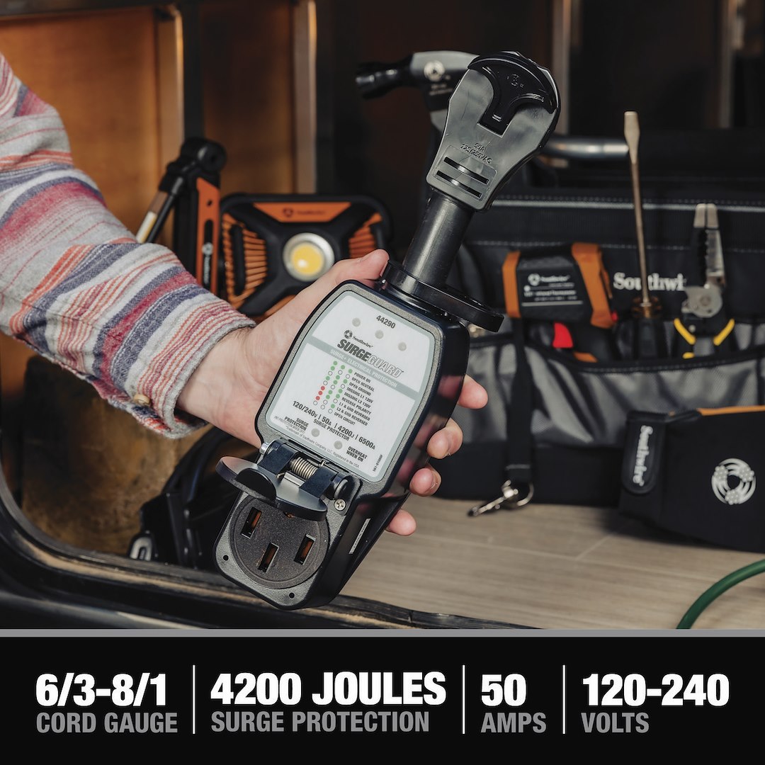 Product of SouthWire Corp. 44290 120/ 240 Volt 50 Amp Surge Protector
