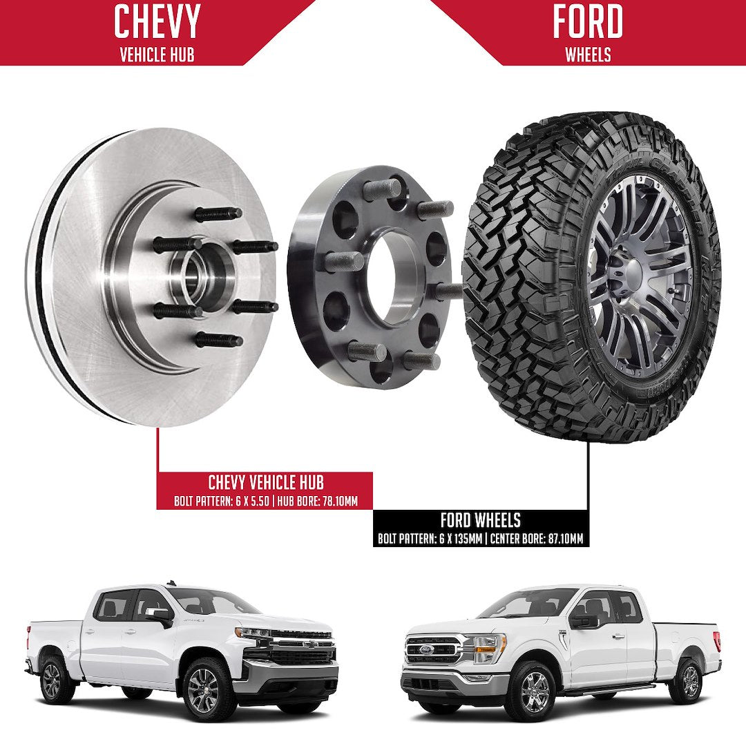 Product of Coyote Wheel Accessories 6550-6135h-E Wheel Adapter