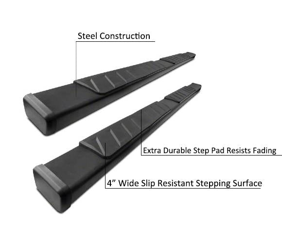 Black Horse Offroad Su-To0279bk Running Board||||90||blksuto0279bk||2008113