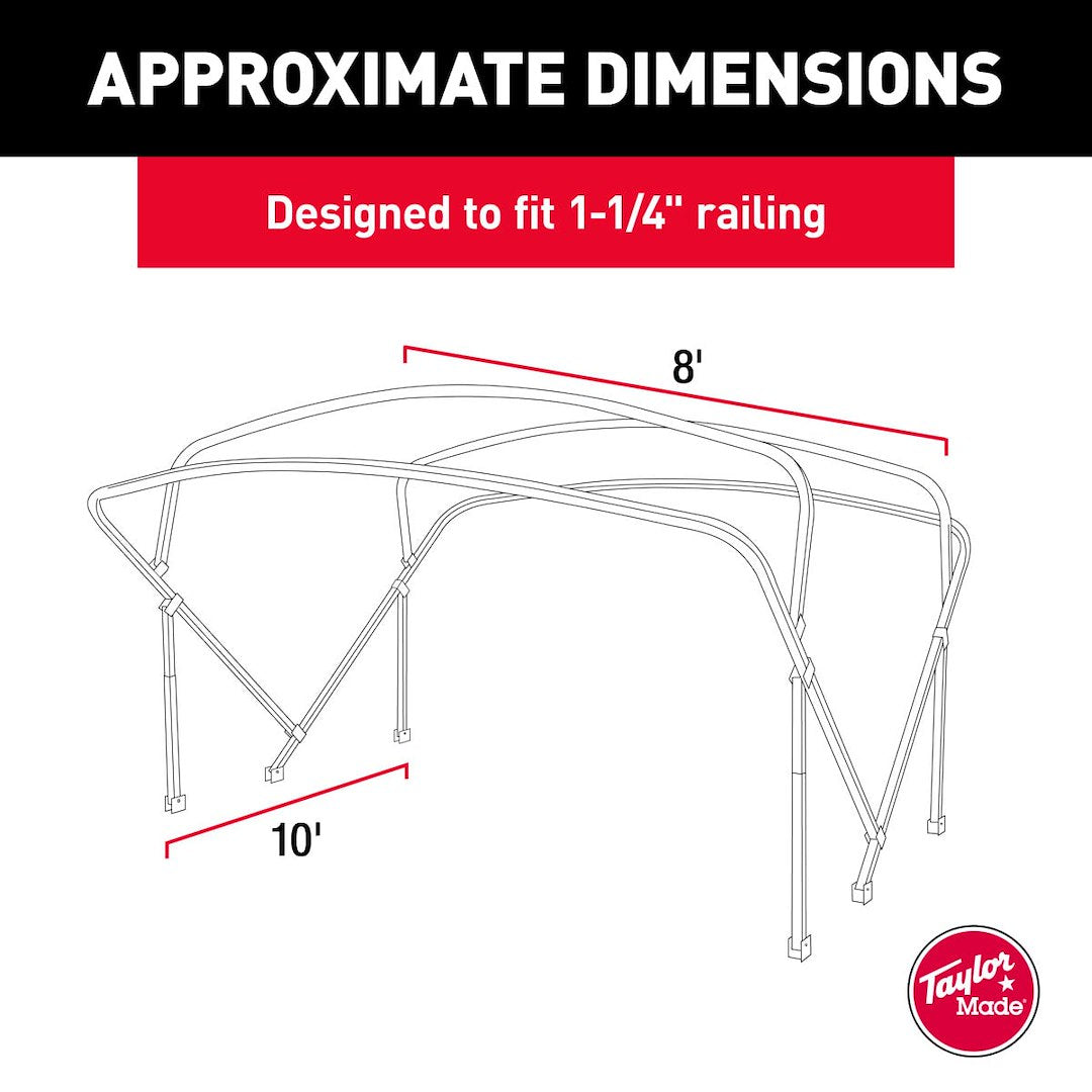 Product of Taylor Made 88140 Boat Bimini Top