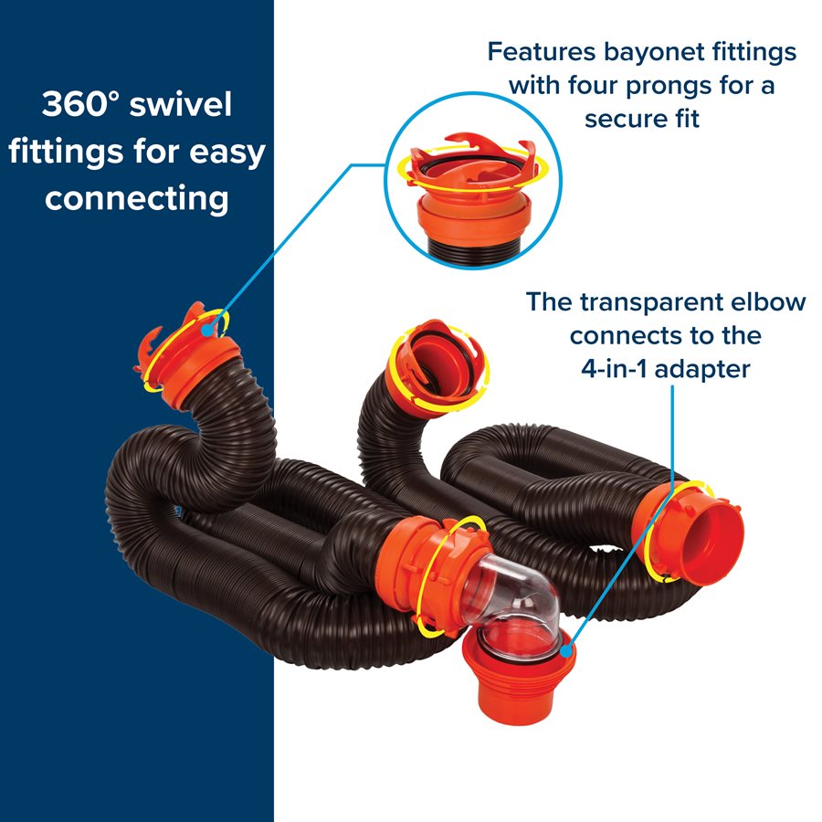 Product of Camco 39741 20 Feet Black Sewer Hose Yes