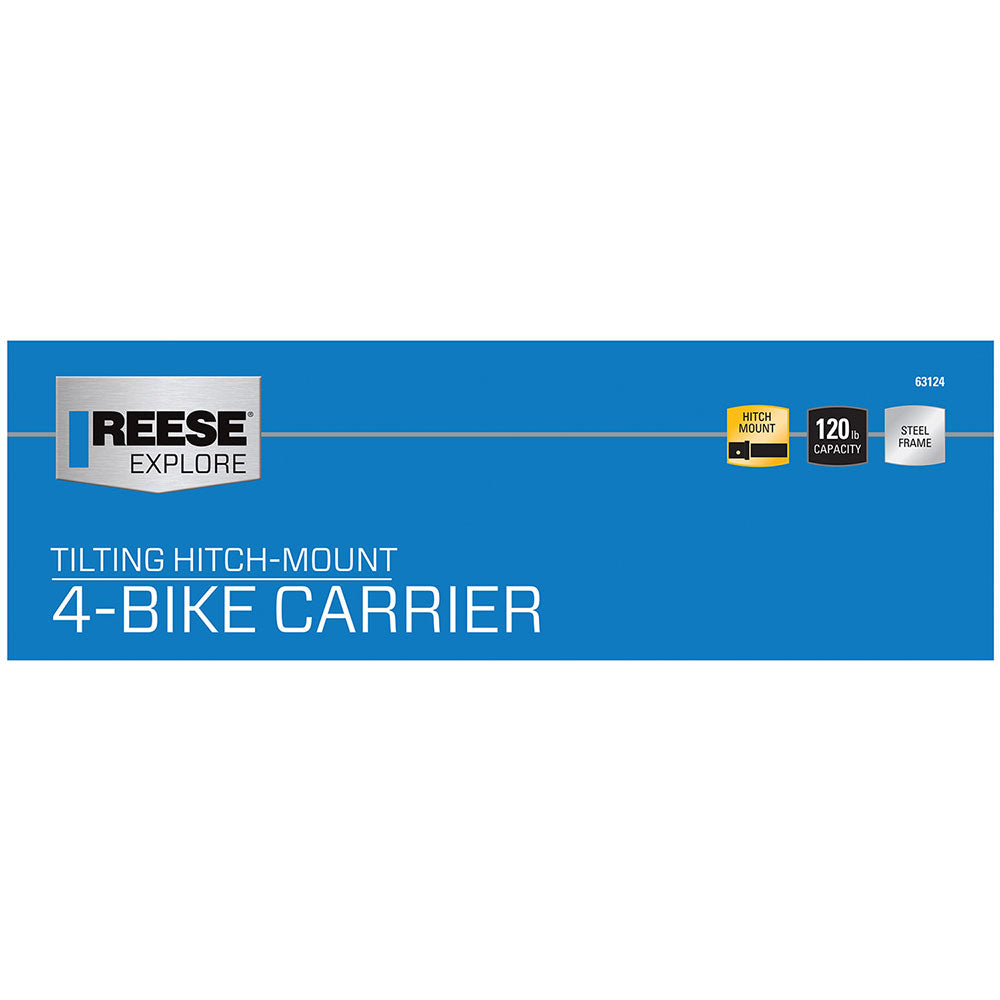 Product of Pro Series Hitch 63124 4 Bikes Bike Frame Clamp Bike Rack - Receiver Hitch Mount No
