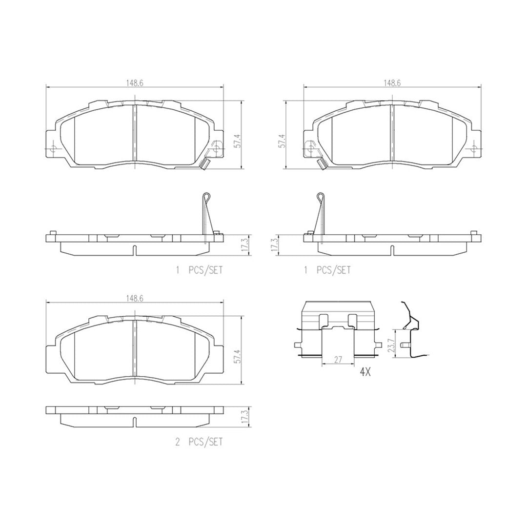 Brembo P28026n Brake Pad||p28026n_Drw.Jpg||87||brmp28026n||1752853