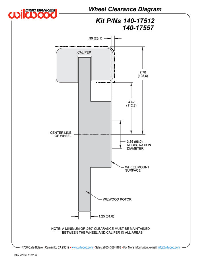 Product of Wilwood Brakes 140-17557-Dr Brake Kit
