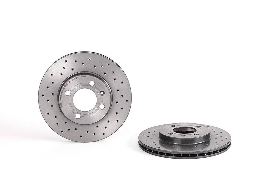 Product of Brembo 0951661XC02 Xtra Vented Cross Drilled 1 Piece Brake Rotor