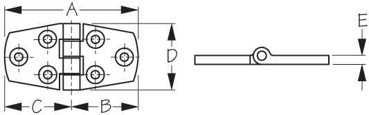 Sea Dog 205410-1 Boat Door Hinge||205410-1_1.Jpg||86||sdg2054101||1271348