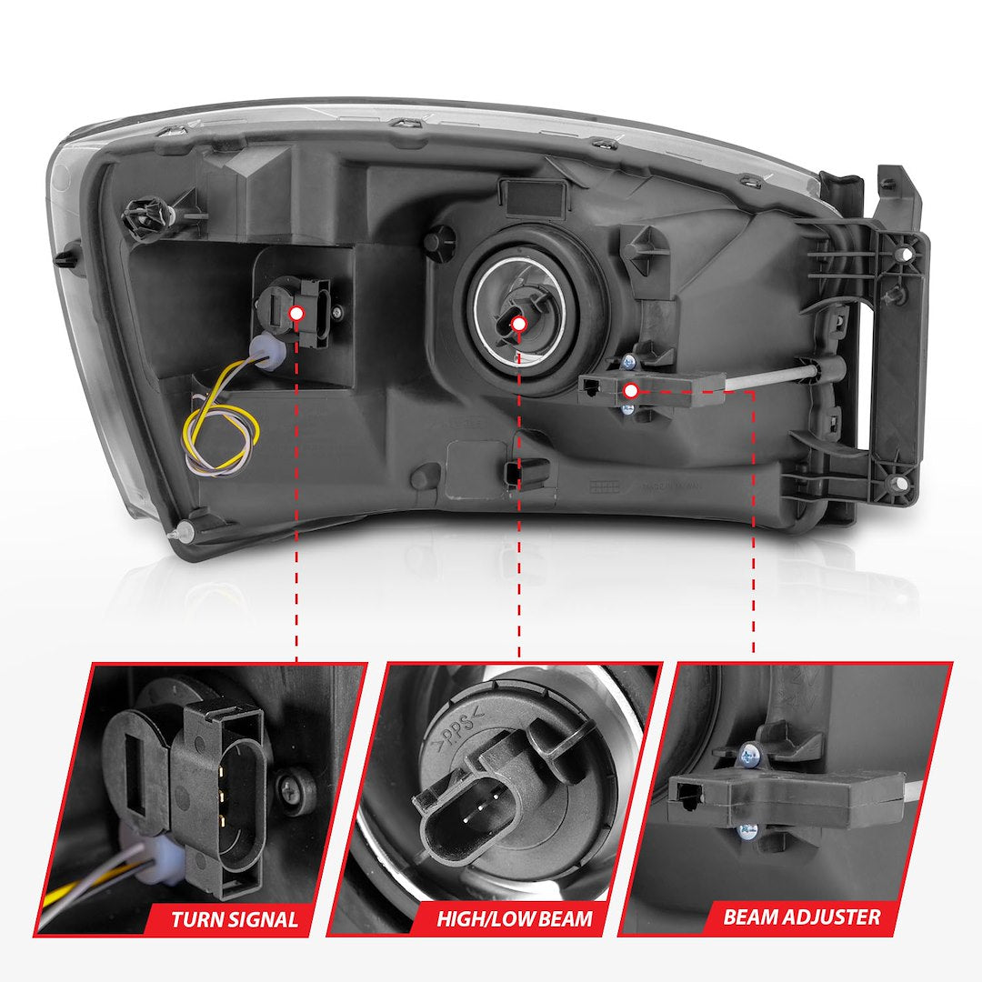 Anzo Usa 111524 Headlight Assembly||||88||a1r111524||2001985