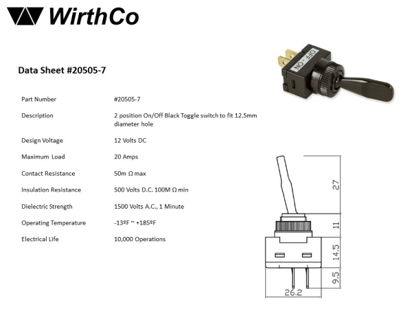 Product of Wirthco 20505 Multi Purpose Switch