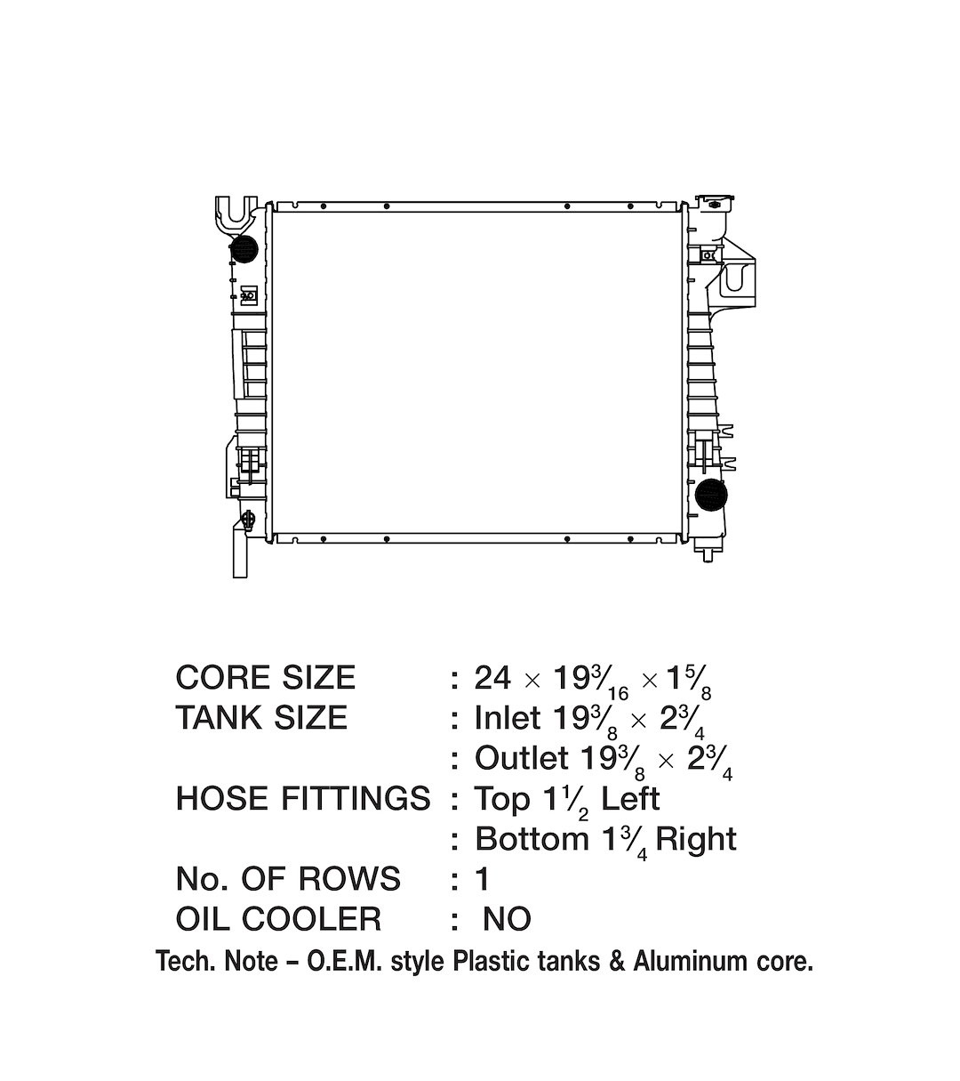Product of Csf 3572 Radiator