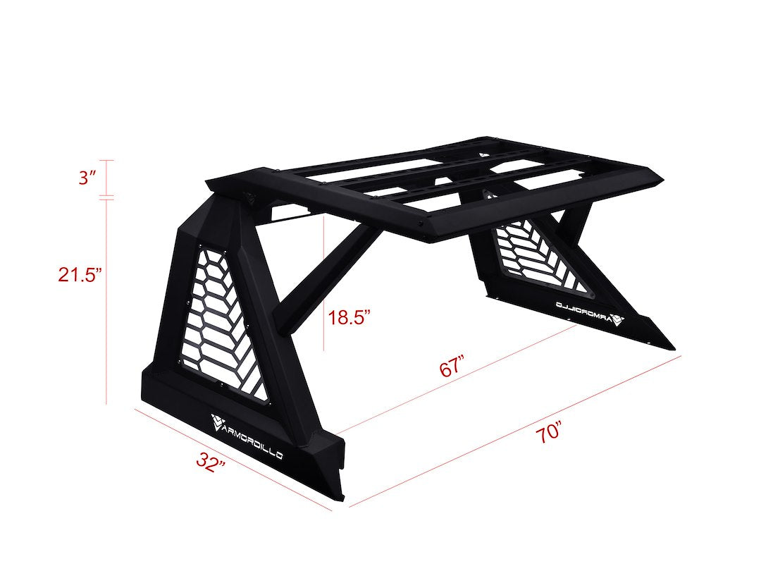 Product of Armordillo 7161849 Modular Powder Coated Steel Truck Bed Bar