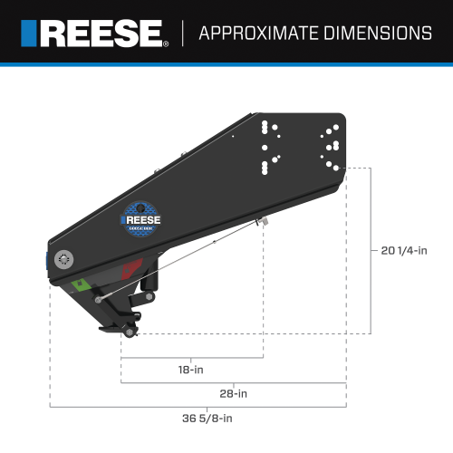 Reese 94920 Fifth Wheel Trailer Hitch Pin Box||94920_A.Png||95||r3494920||1586073