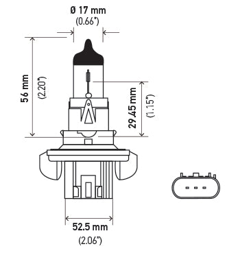 Hella H13 Headlight Bulb||h13.Pt01.Jpg||86||h57h13||2215969