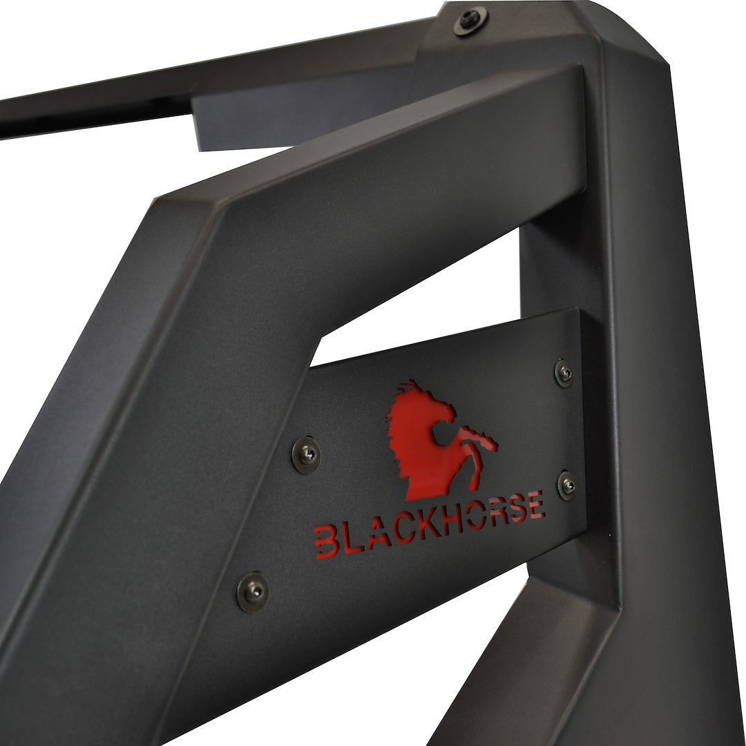 Product of Black Horse Offroad RB-AR1B Square Powder Coated Steel Truck Bed Bar