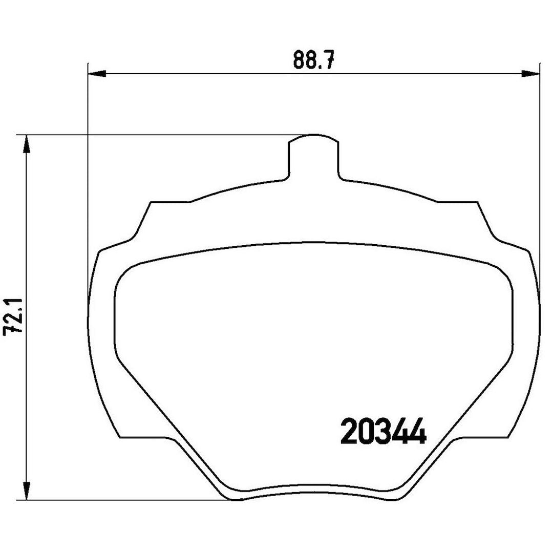 Product of Brembo P44001 Brake Pad - Set Of 4