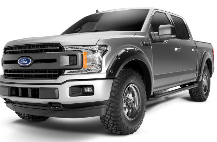 Product of Bushwacker 20945-02 Pocket Style/ Exposed Fasteners Black Fender Flare - Set Of 4