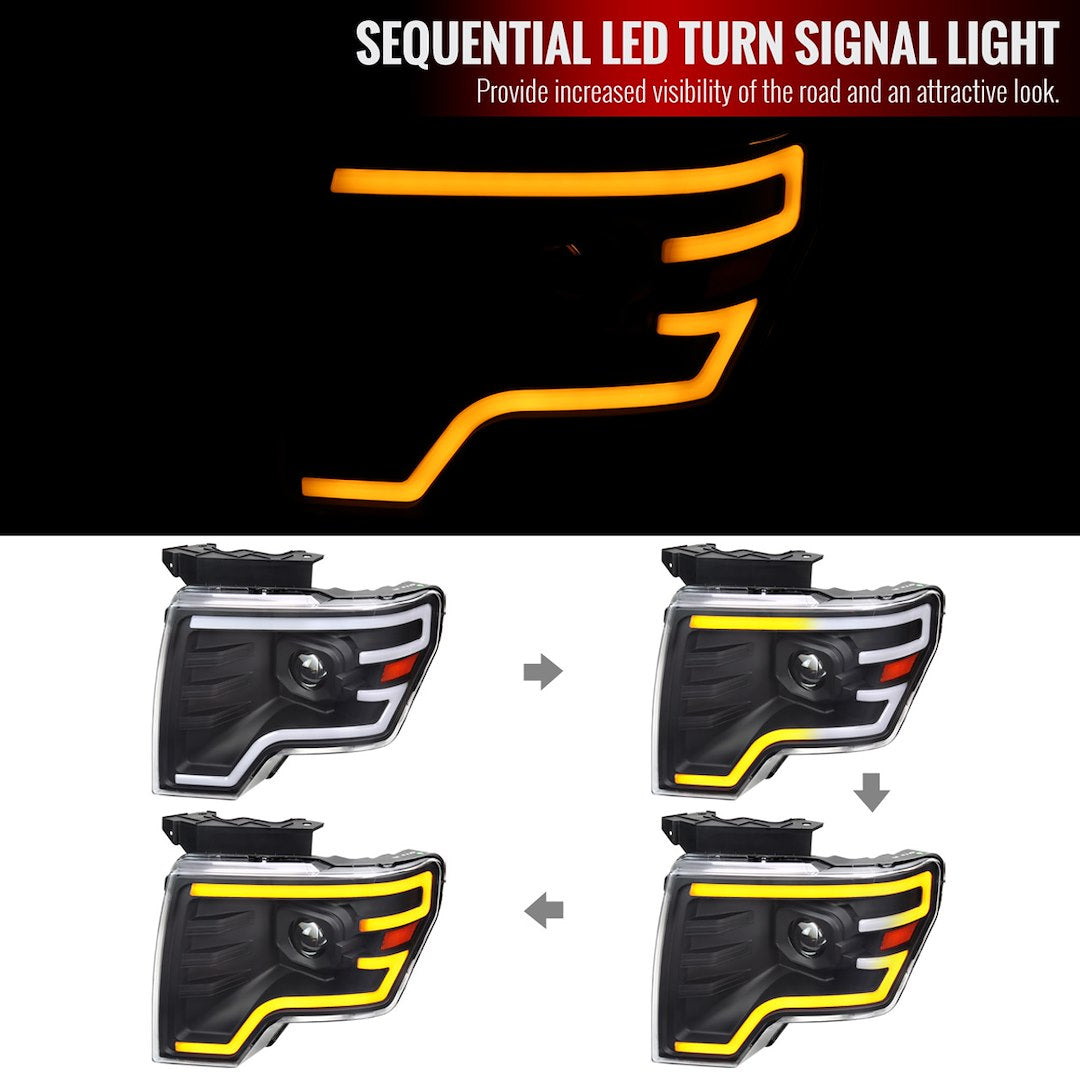 Spec-D Tuning 2lhp-F15009jm-Sq-Rs Headlight Assembly||||89||sdt5009jmsqrs||1918851