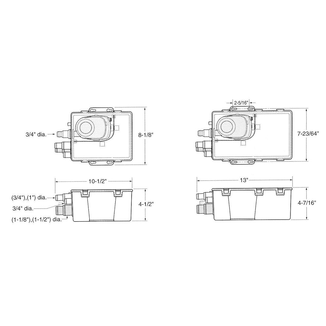 Attwood Marine 4141-4 Marine Gray Water Sump||||92||a7j41414||2003489