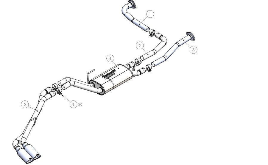 Borla 140984 Exhaust System Kit||140984_1.Jpg||86||b25140984||2111560