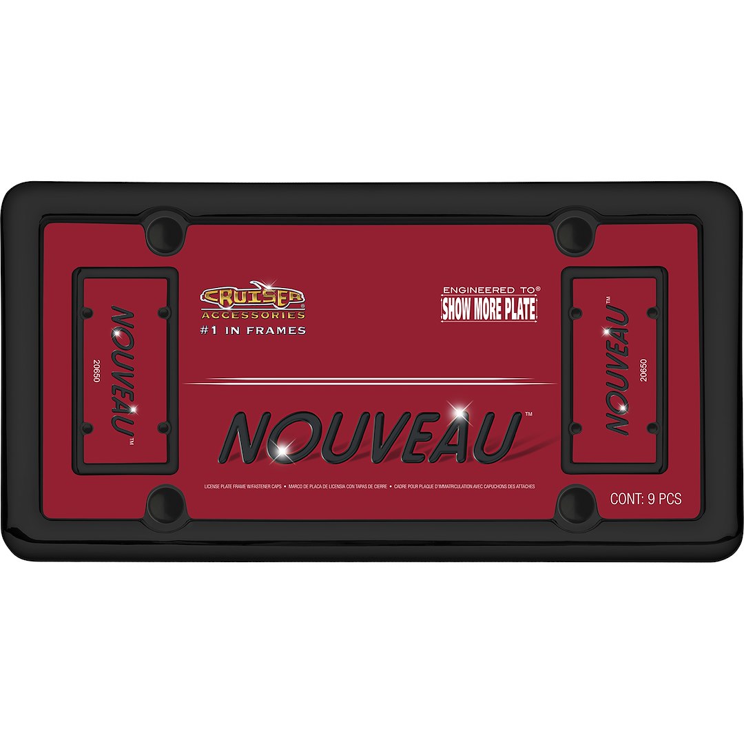 Cruiser 20650 License Plate Frame||20650_P01-Nouveau_Black-Inpack.Jpg||86||c3420650||954931