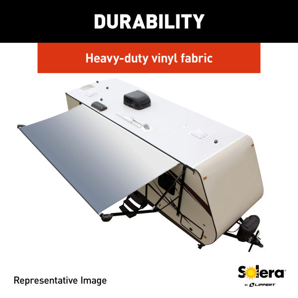 Product of Lippert Components V000211514 RV Patio Electric Awning , White Fade