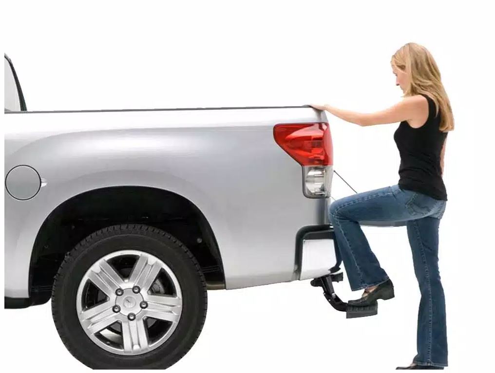 Product of Amp Research 75309-01A Black Powder Coated Aluminum Truck Step