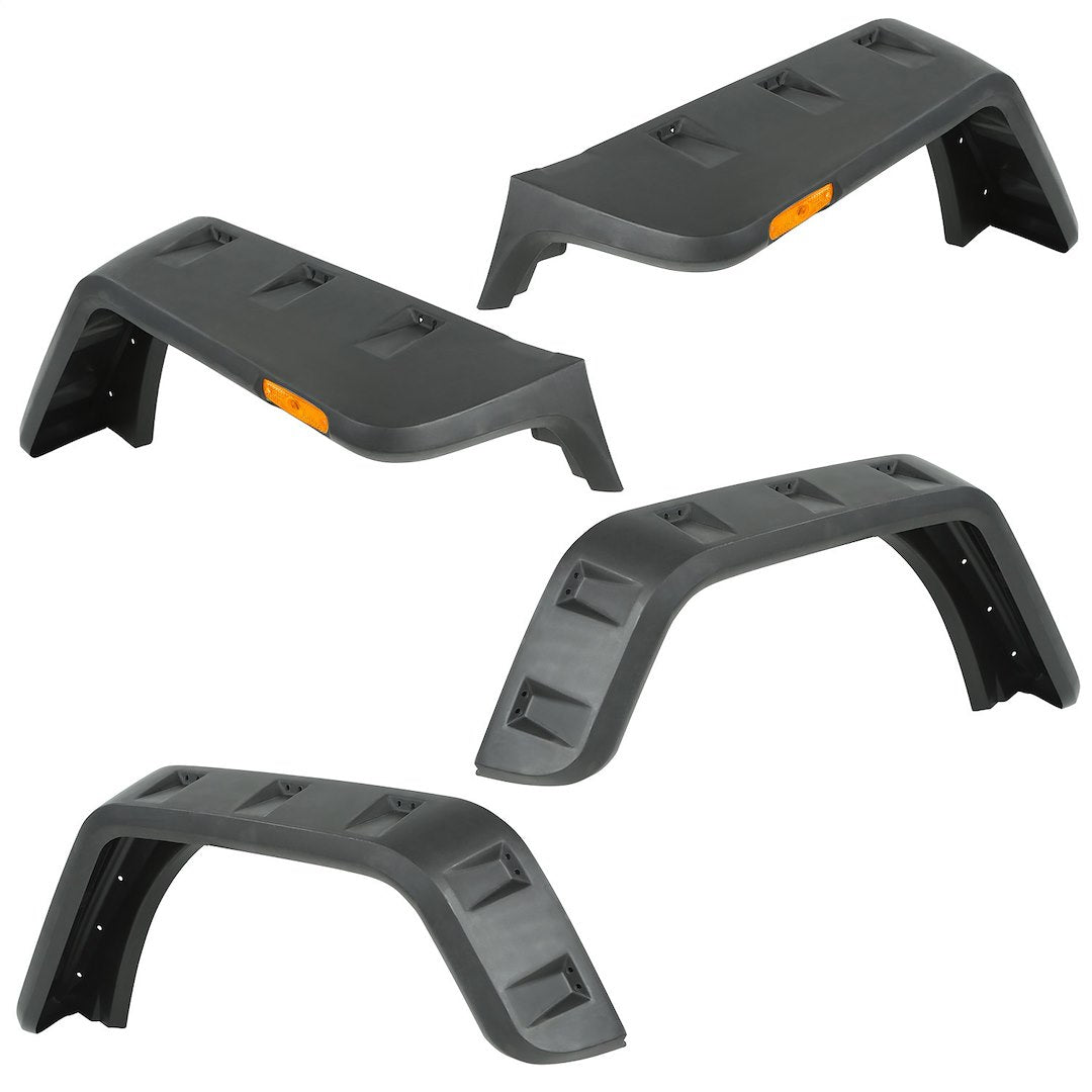 Product of Rugged Ridge 11640.25 Pocket Style/ Exposed Fasteners Black Fender Flare - Set Of 4