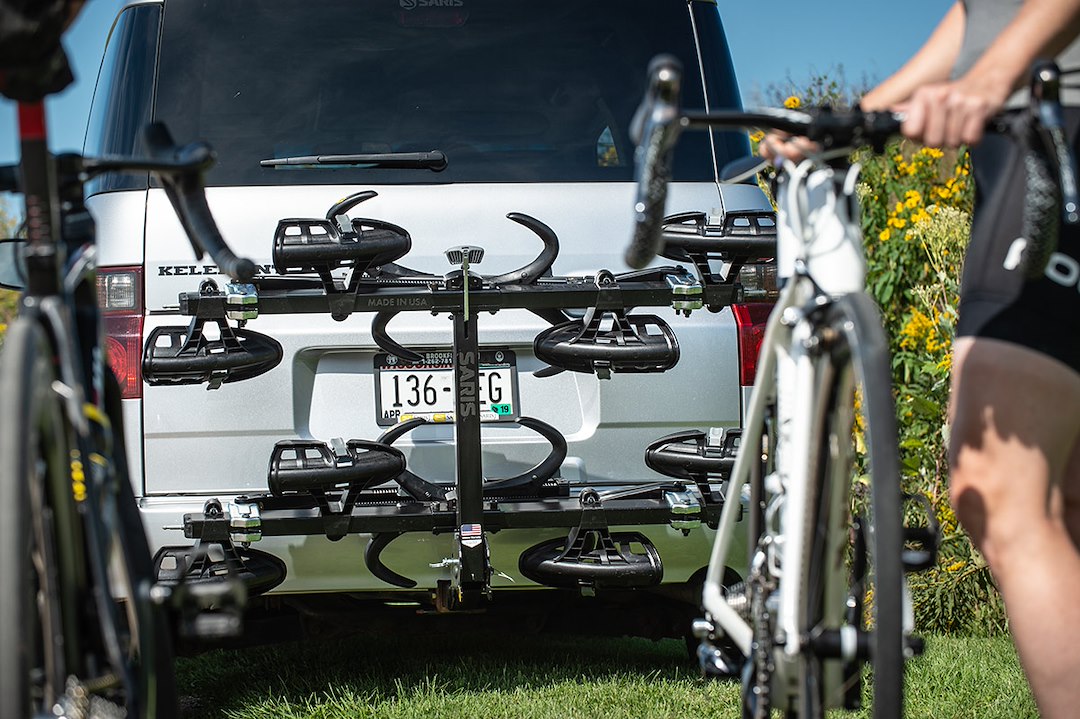 Product of Saris 4026F 4 Bikes Bike Tire Clamp Bike Rack - Receiver Hitch Mount Yes