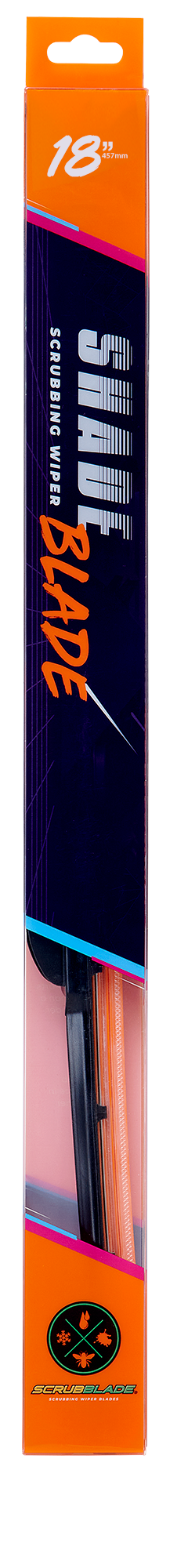 Scrubblade Cbo1800 Windshield Wiper Blade||oohlala Orange 18 Front.Png||87||scrcbo1800||1522862