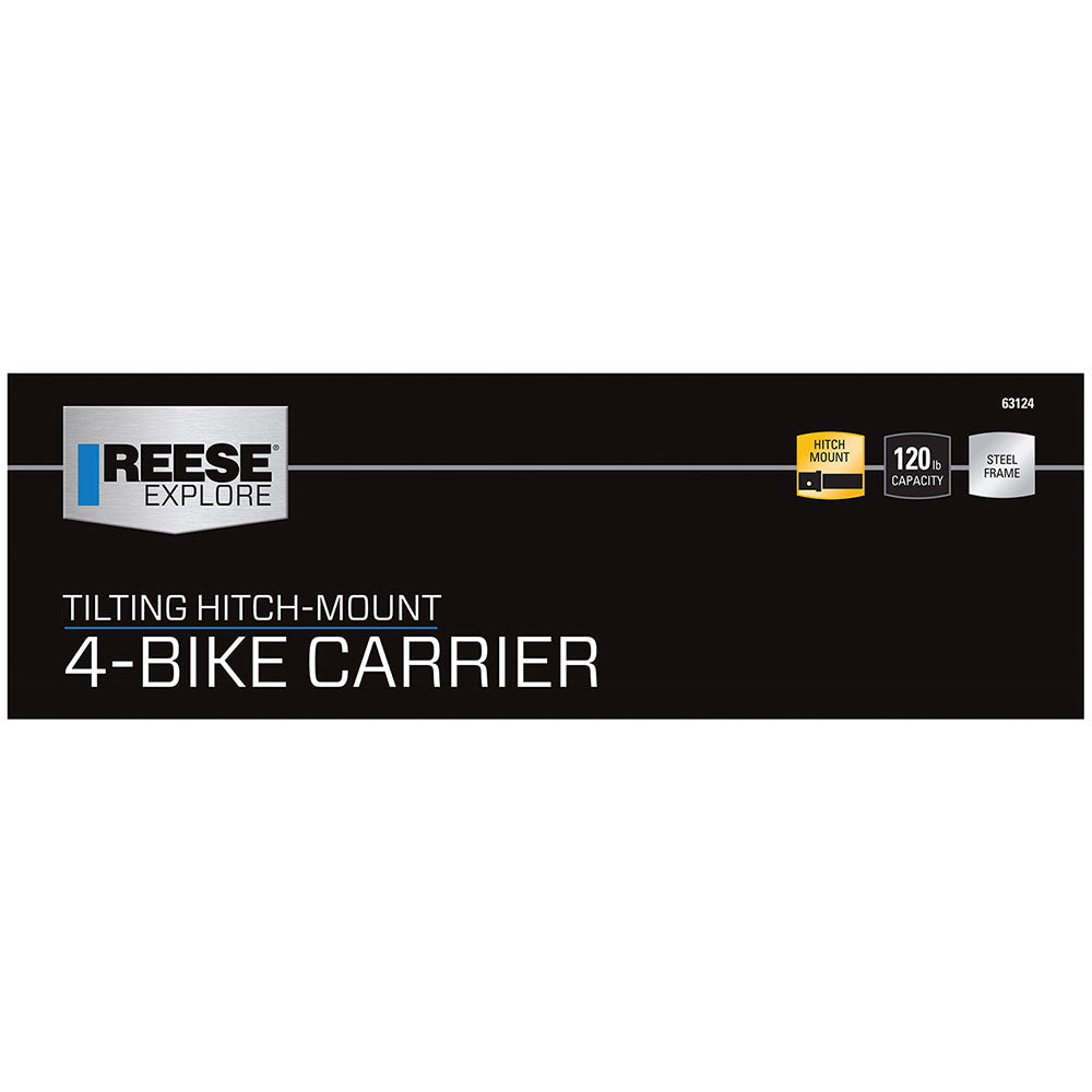Product of Pro Series Hitch 63124 4 Bikes Bike Frame Clamp Bike Rack - Receiver Hitch Mount No