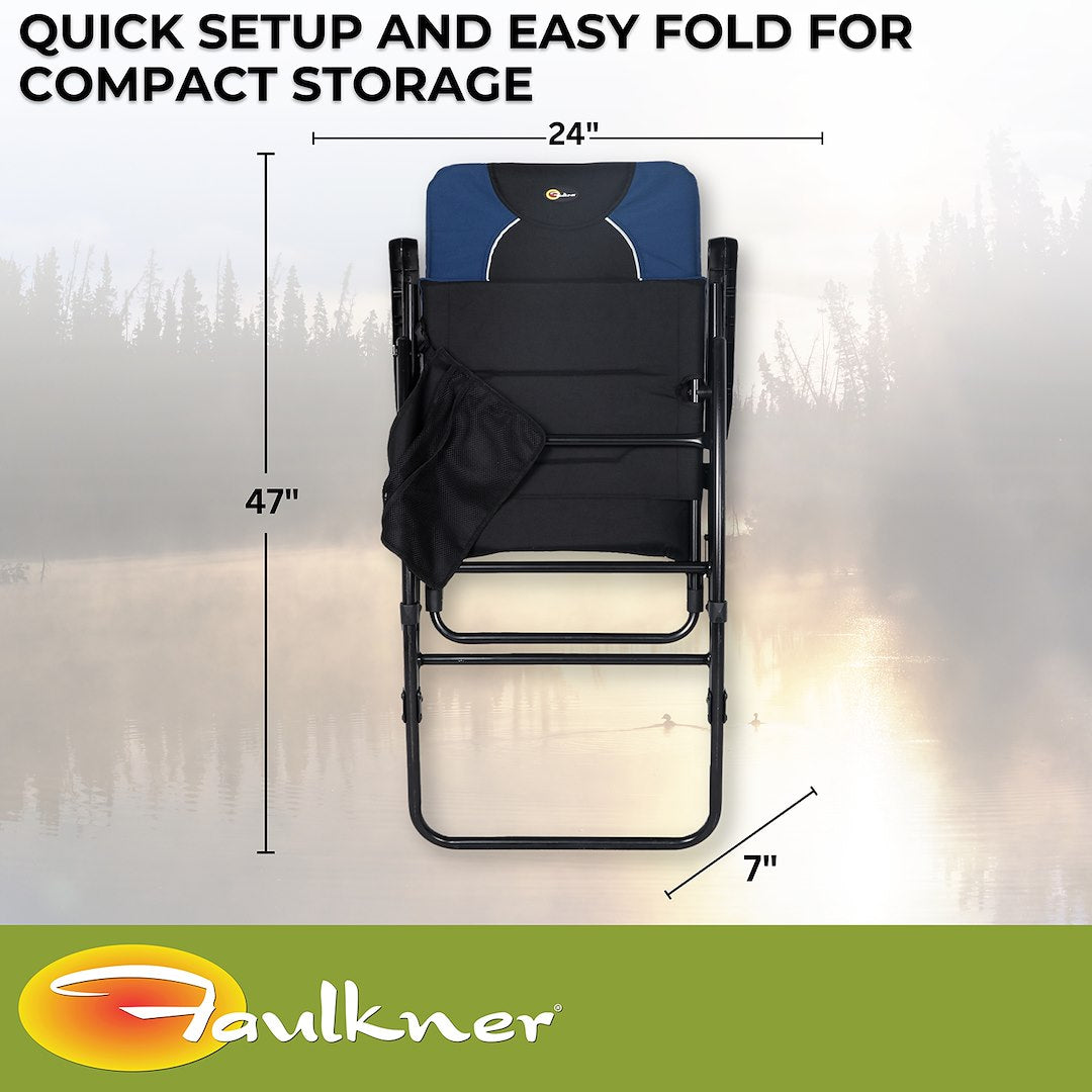 Faulkner 49598h Camping Chair||flk_49598h_Dakota Rocking Chair_Blue Black_B2c_5.Jpg||89||flk49598h||1608982