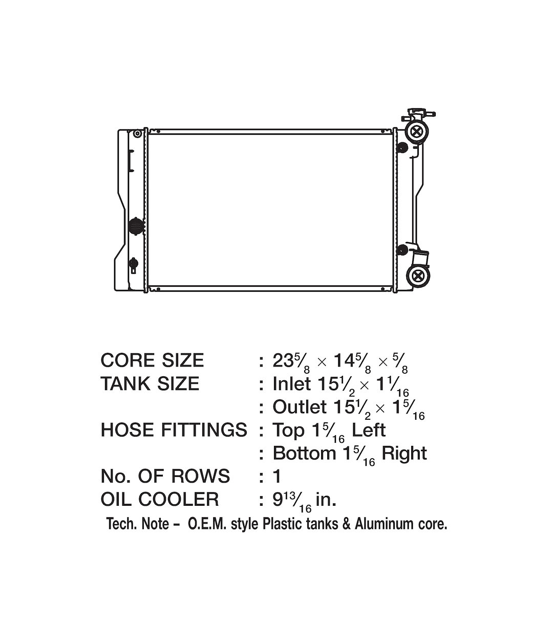 Product of Csf 3445 Radiator