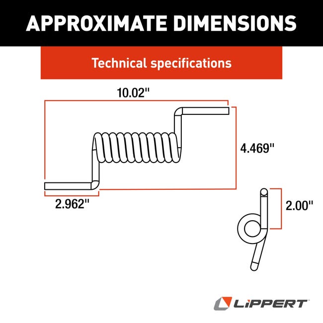 Product of Lippert Components 173067 Trailer Ramp Door Spring
