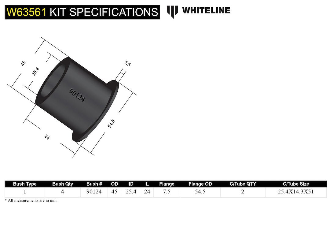 Product of Whiteline W63561 Control Arm Bushing