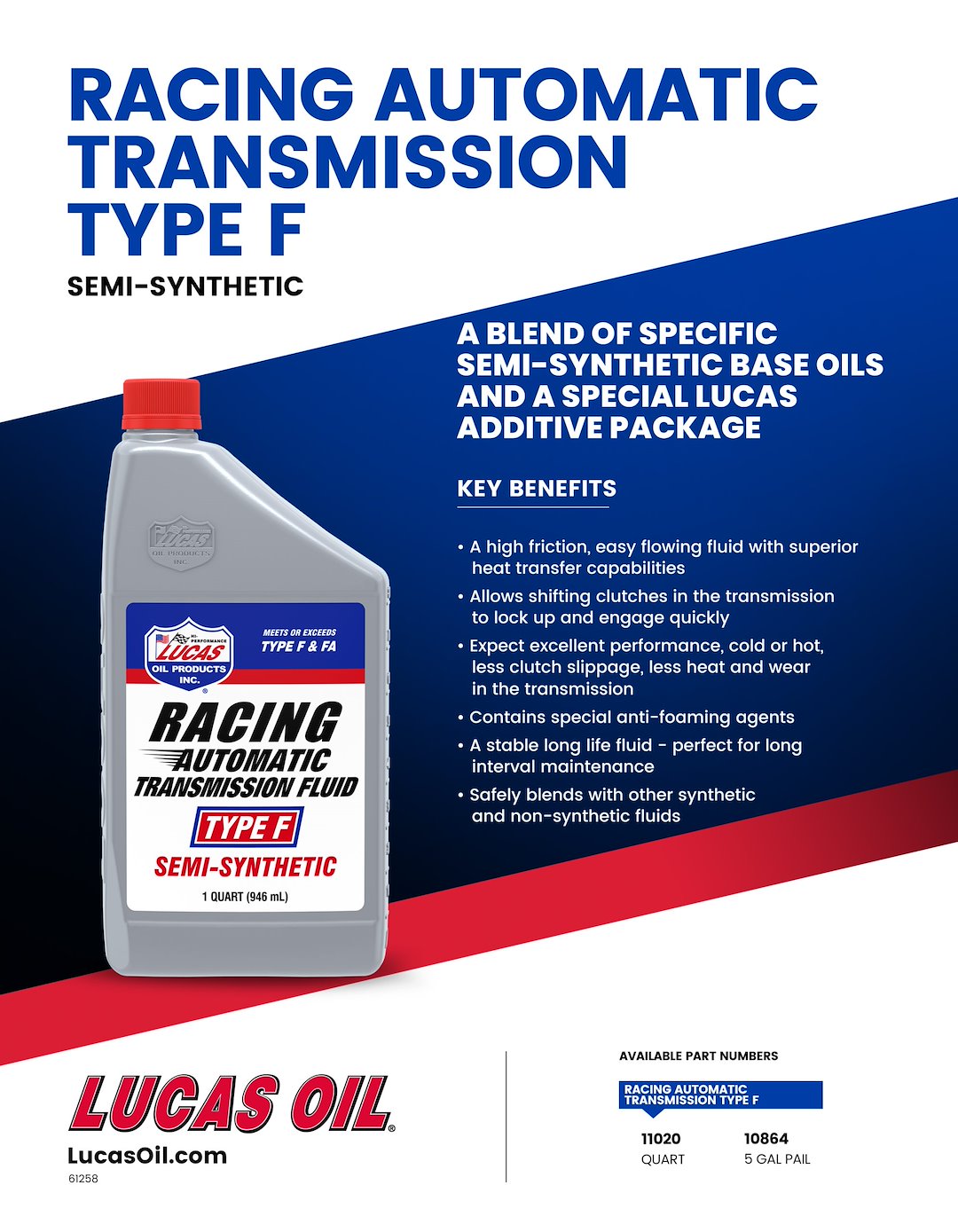 Product of Lucas Oil 11020 Auto Trans Fluid