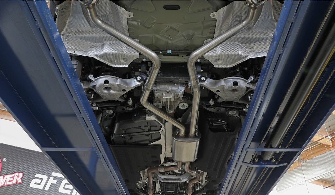 Product of Advanced FLOW Engineering 49-33139-B Mach Force XP Cat Back System Dual Exhaust System Kit