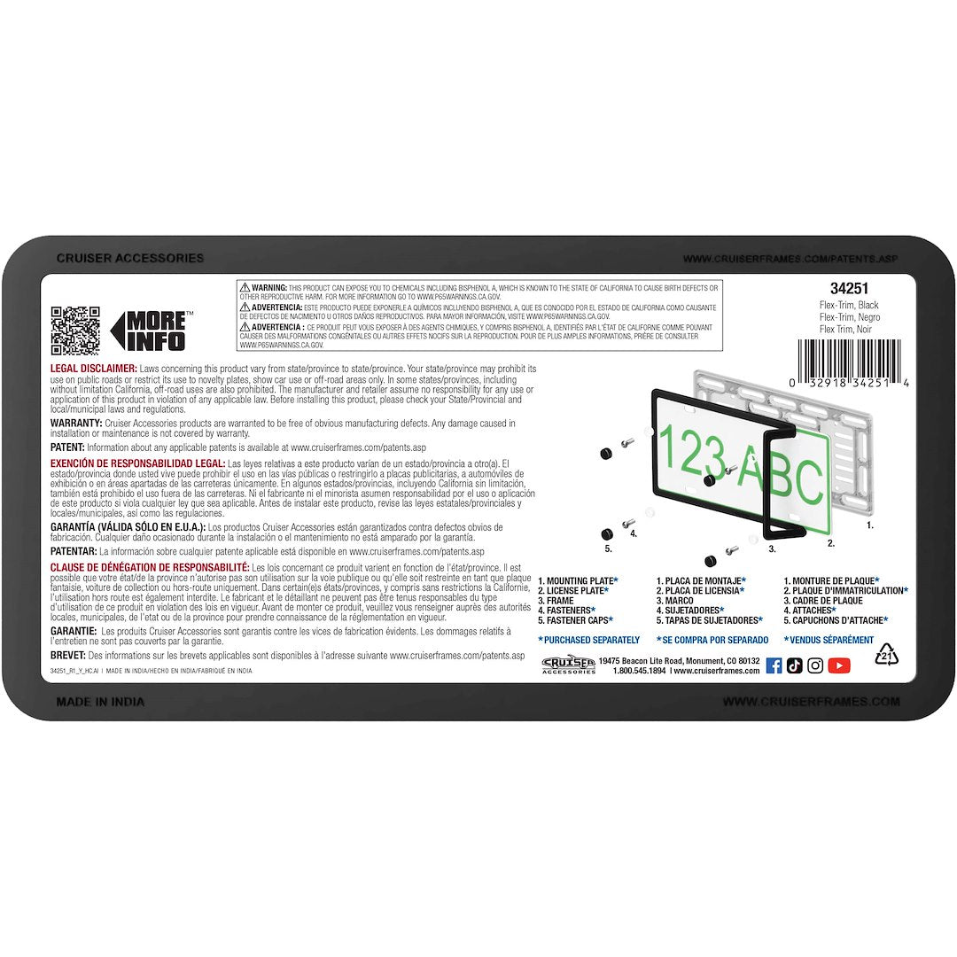 Cruiser 34251 License Plate Frame||34251_3.Jpg||88||c3434251||1718889