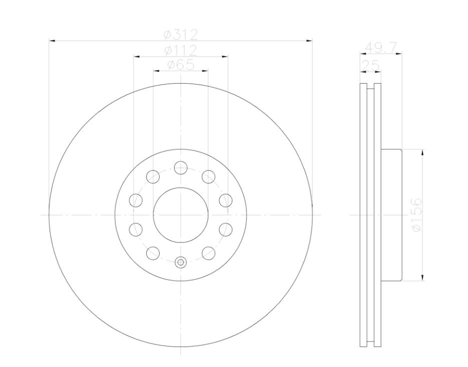 Product of Hella 355122592 Brake Rotor