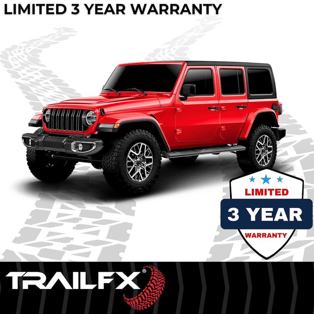 Product of TrailFX A1545T TFX 4" Oval Tube Side Steps Nerf Bar With Surface Steps