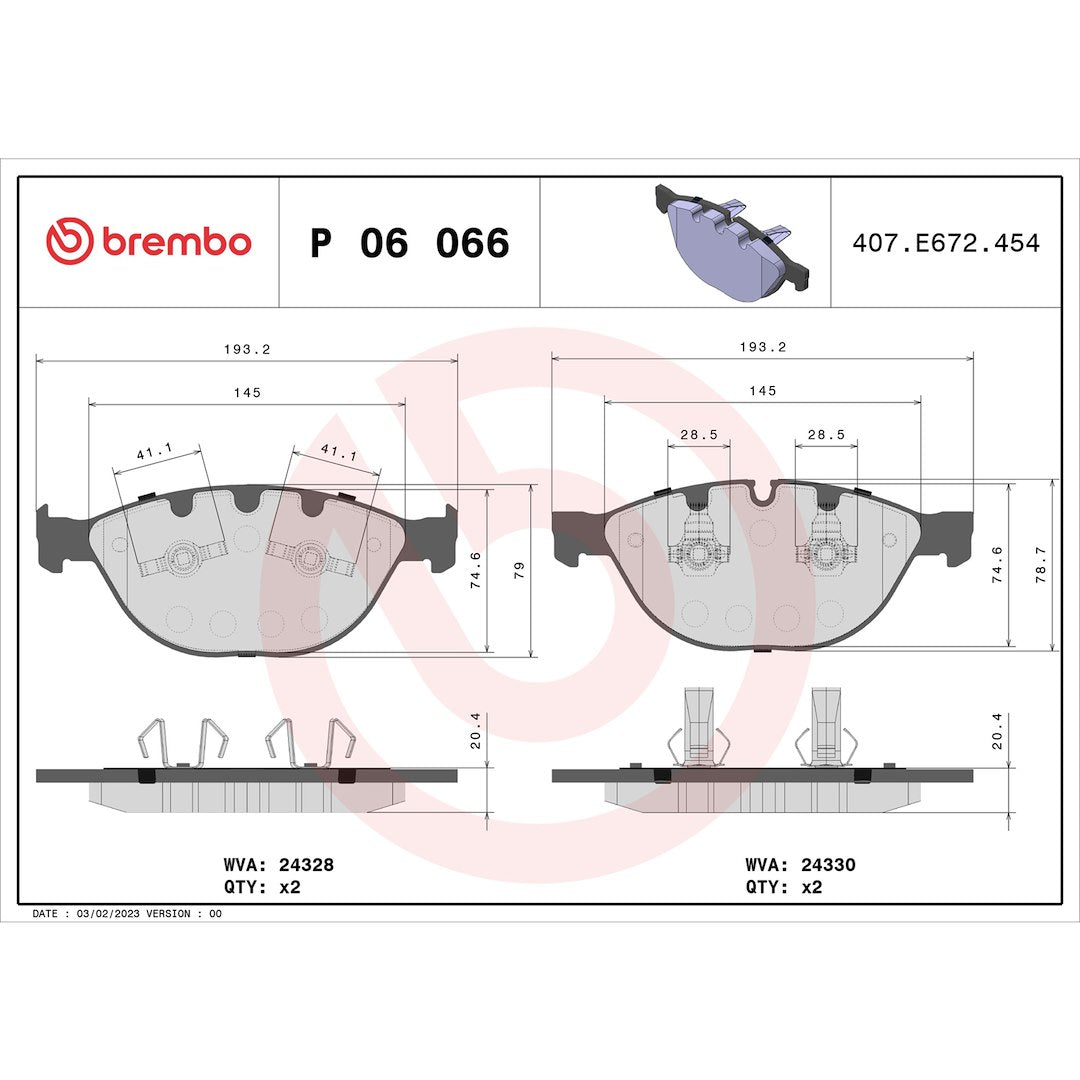 Brembo P06066 Brake Pad||p06066_Drw.Jpg||89||brmp06066||1752402