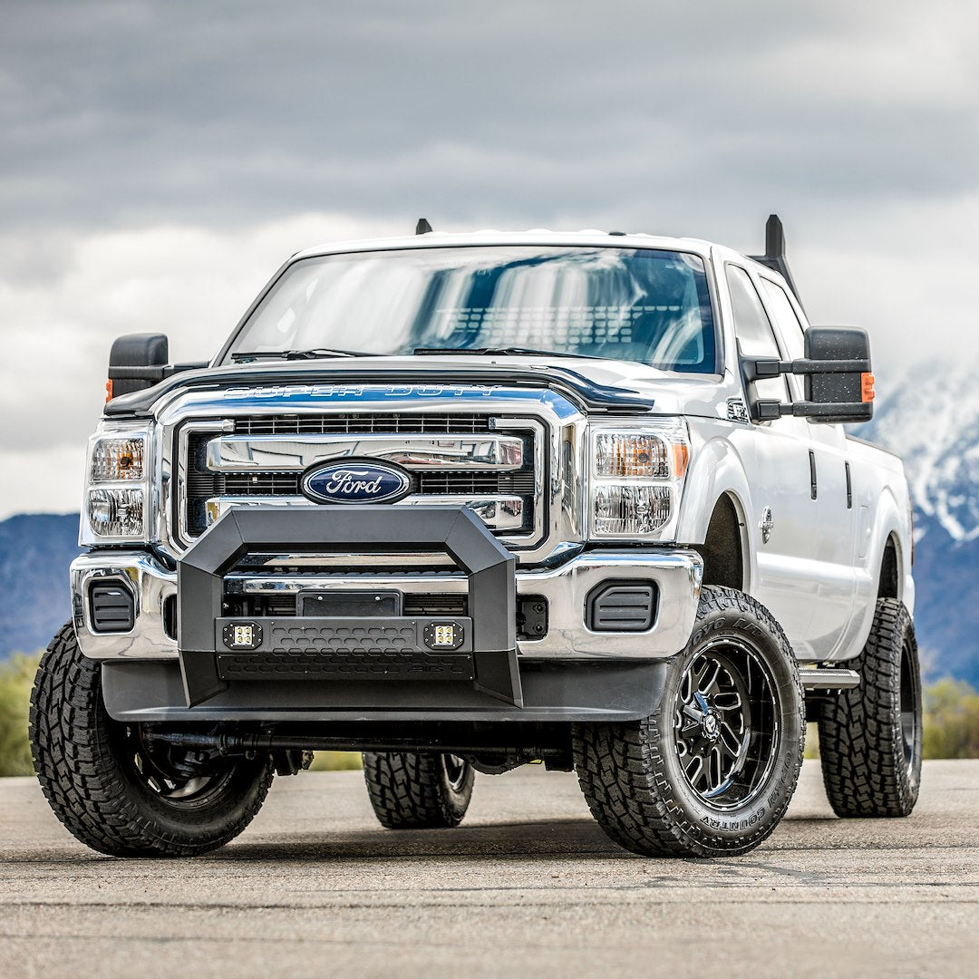 Product of Aries 2163102 Bull Bar Black Carbide Powder Coated 5-1/2 Inch Yes with skid plate