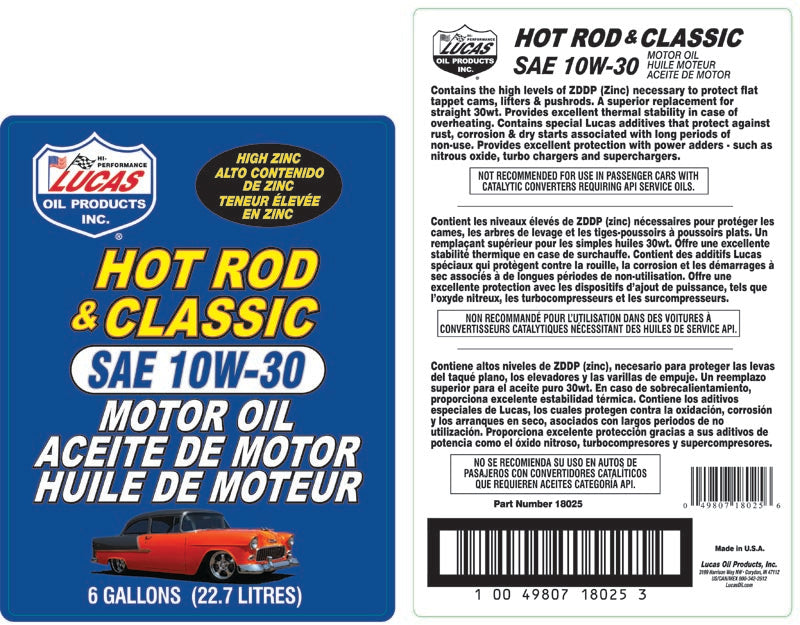 Product of Lucas Oil 18002 Oil