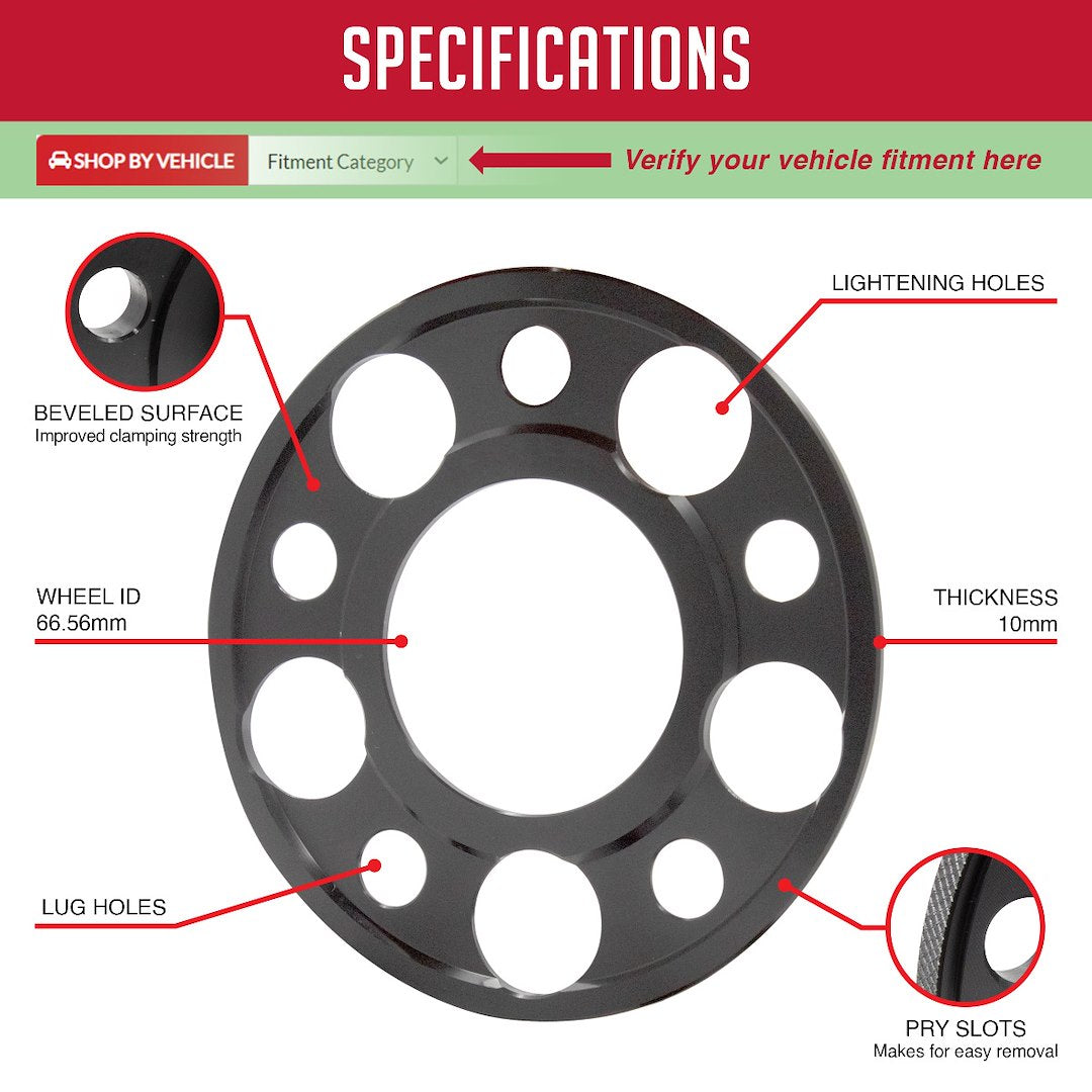 Product of Coyote Wheel Accessories Mb5112-10-666 Wheel Spacer