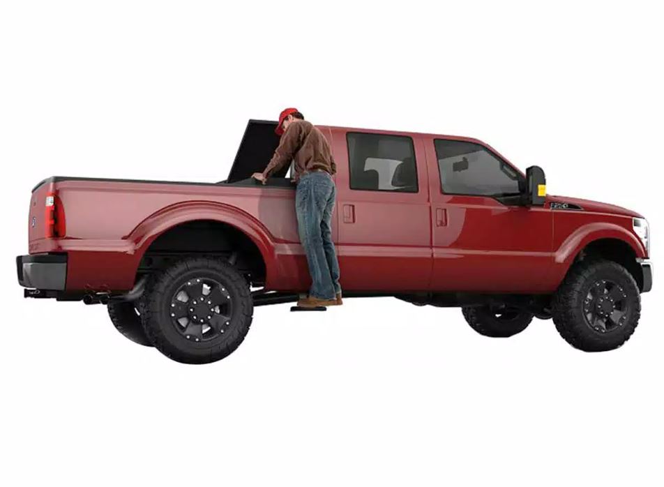 Product of Amp Research 75410-01A Black Powder Coated Aluminum Truck Step