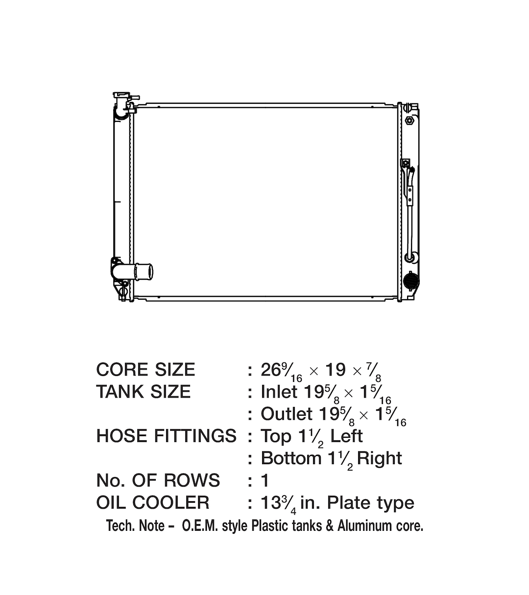 Product of Csf 3638 Radiator